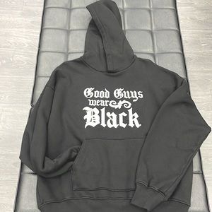 This is a Amiri fall Black Hoodie Black sz small Brand New.